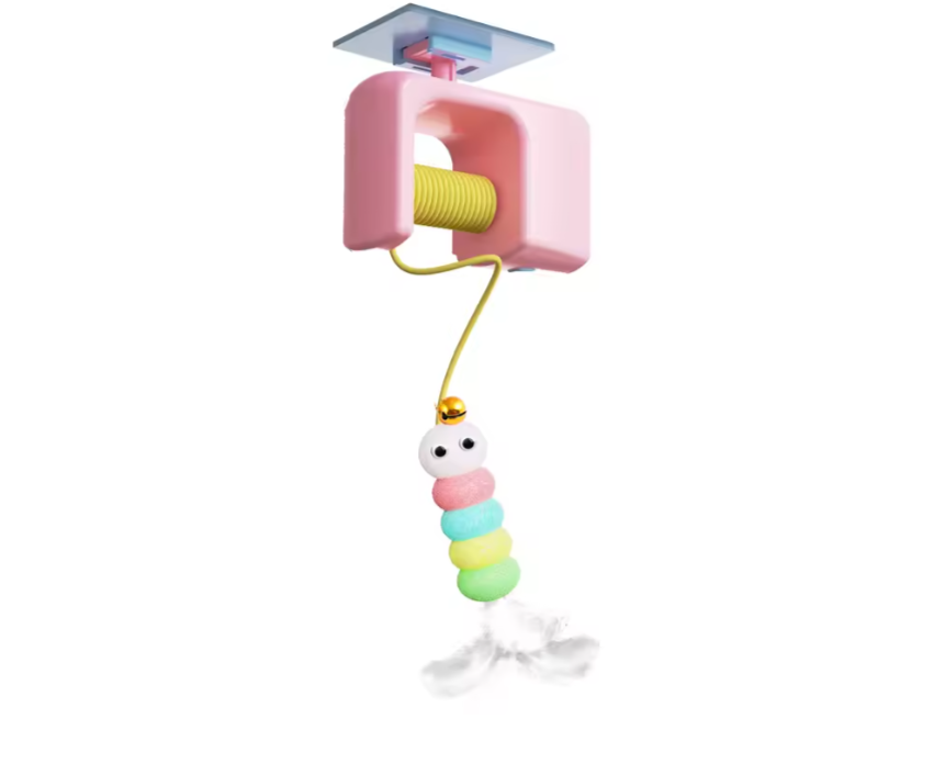 Door Dangler — Automatic Hanging Cat Toy with Moving Rope