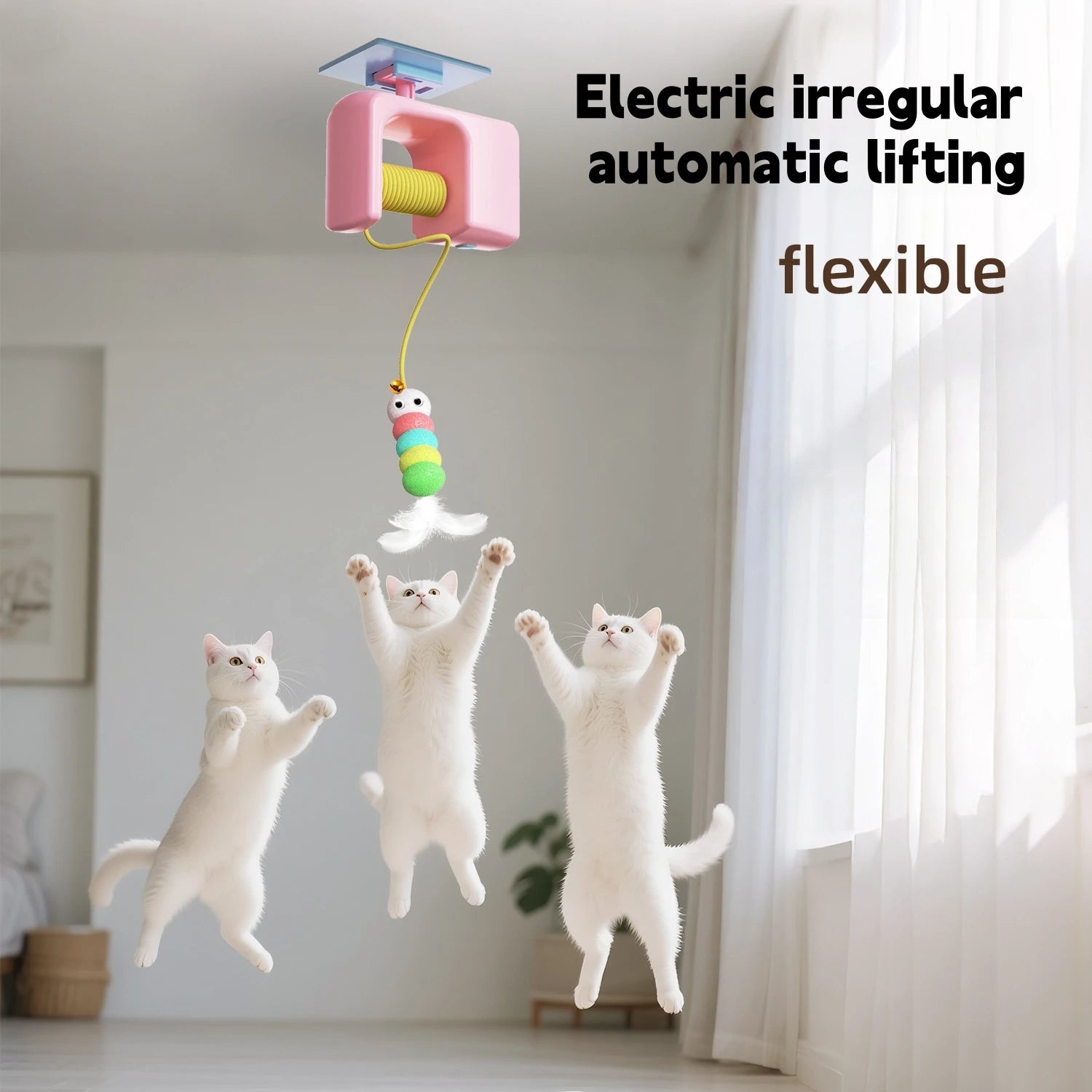 Door Dangler — Automatic Hanging Cat Toy with Moving Rope