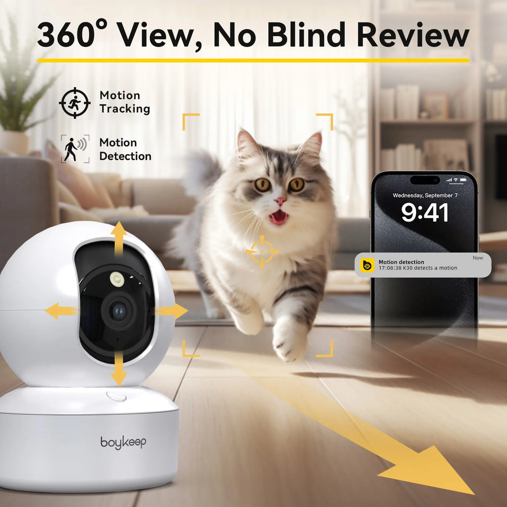 Cozy Cam — 360° Pet Camera with 2-Way Audio & Night Vision