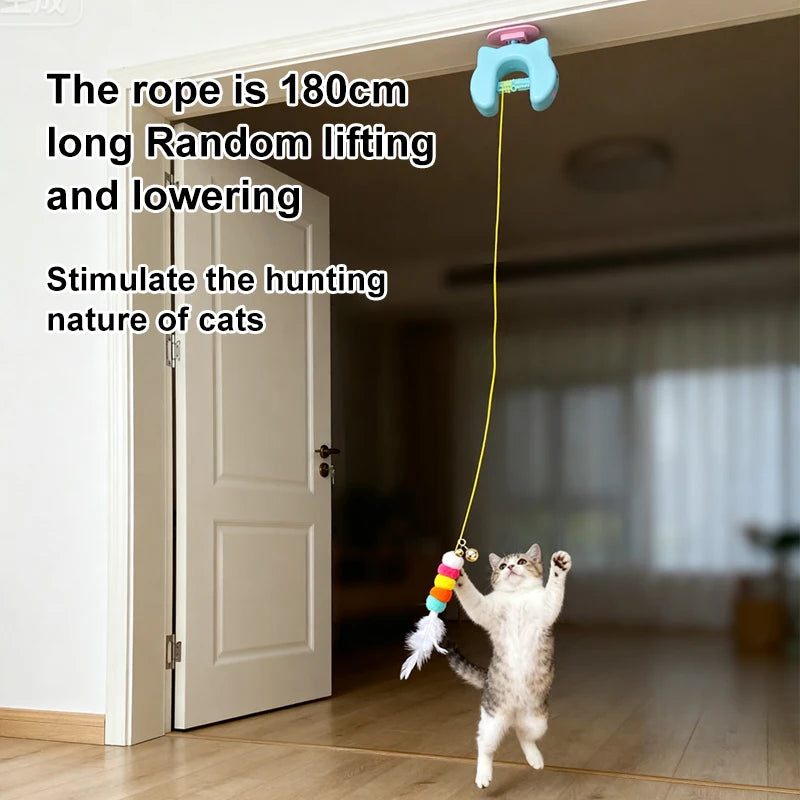 Door Dangler — Automatic Hanging Cat Toy with Moving Rope