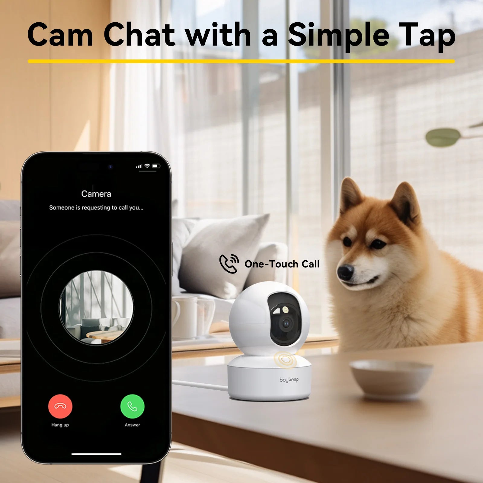Cozy Cam — 360° Pet Camera with 2-Way Audio & Night Vision