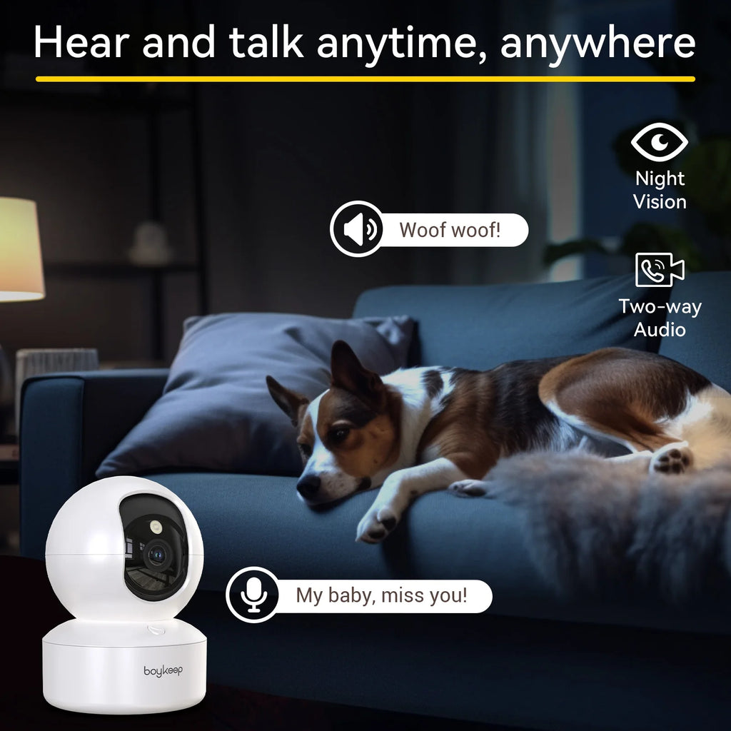 Cozy Cam — 360° Pet Camera with 2-Way Audio & Night Vision