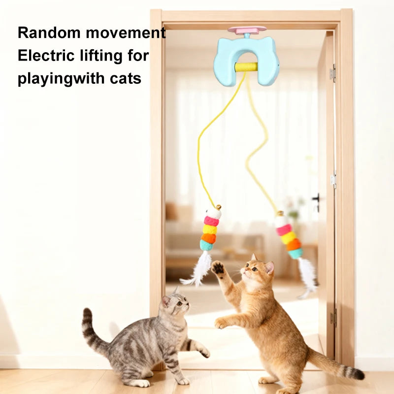 Door Dangler — Automatic Hanging Cat Toy with Moving Rope